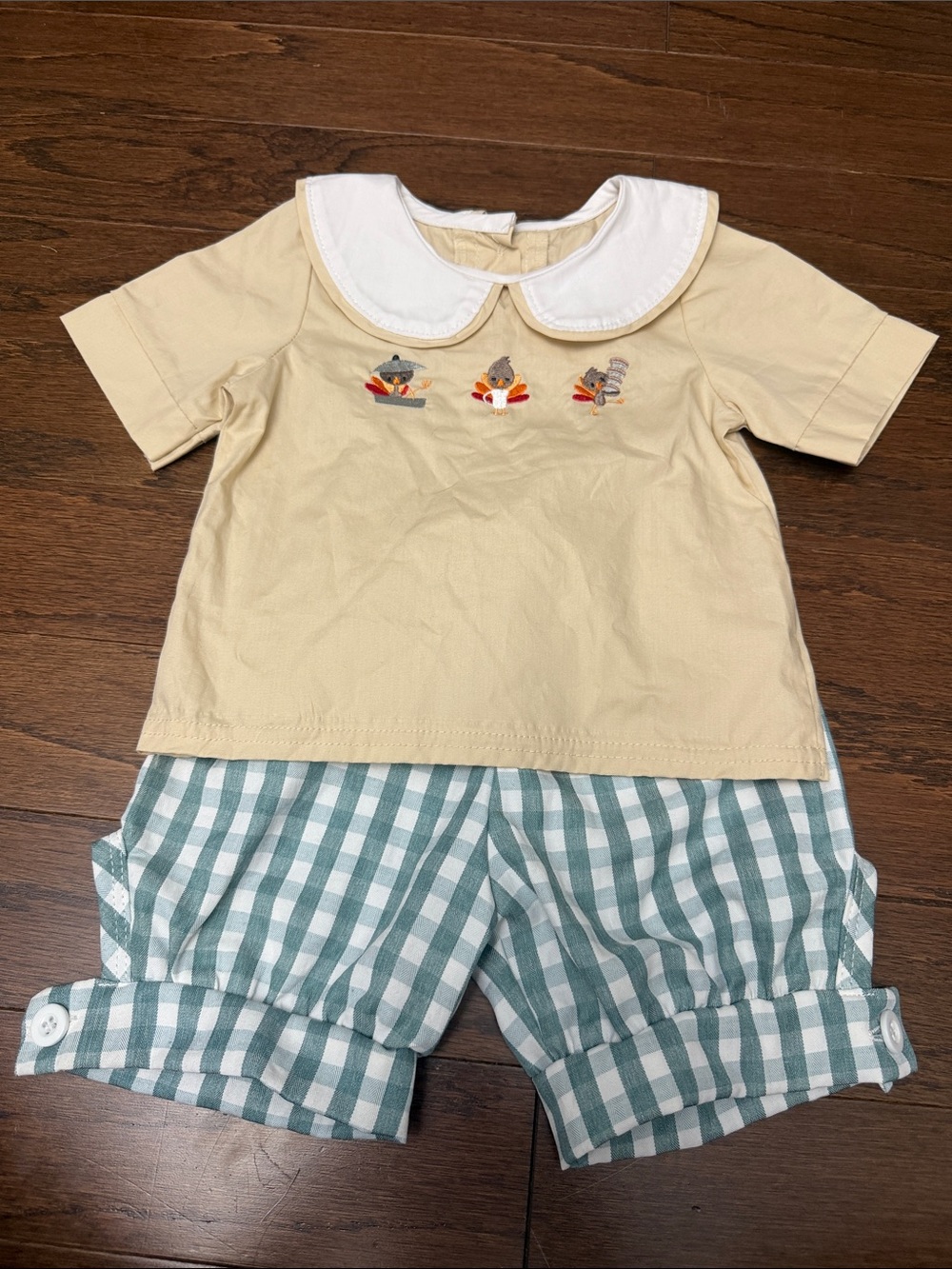 Boutique Thanksgiving outfit- NWOT- 6/12 months